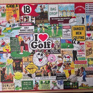 White Mountain - I Love Golf - 1000 piece jigsaw puzzle